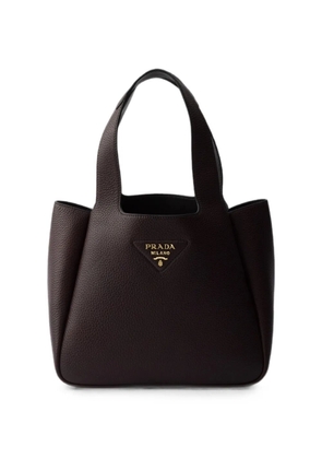 Prada Liaison small leather tote bag - Brown