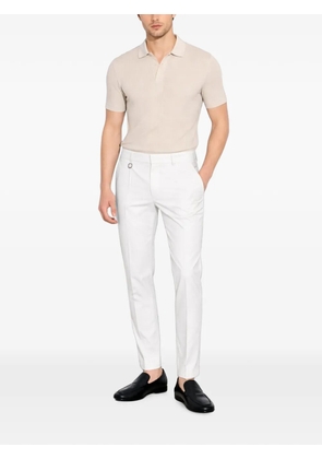 Paolo Pecora ring-detail tailored trousers - White