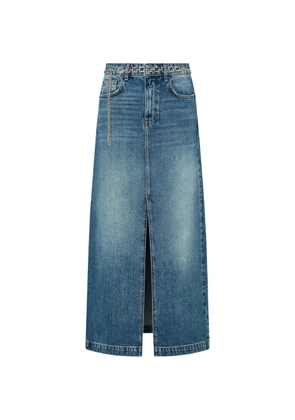 LIU JO long denim skirt - Blue