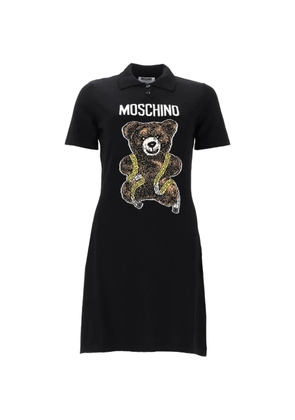 Moschino Teddy Bear intarsia-knit dress - Black
