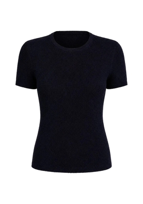 Vince textured crew-neck sweater - Blue