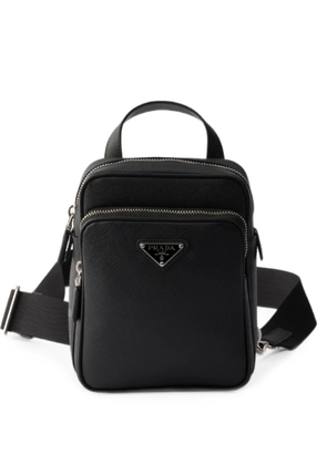 Prada Saffiano leather mini one-shoulder backpack - Black