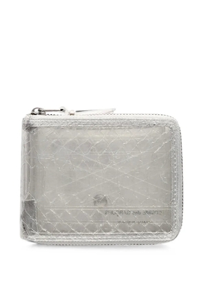 Comme Des Garçons Wallet Snake Line zip-around wallet - White