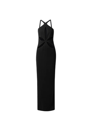 Mônot cutout crepe maxi dress - Black