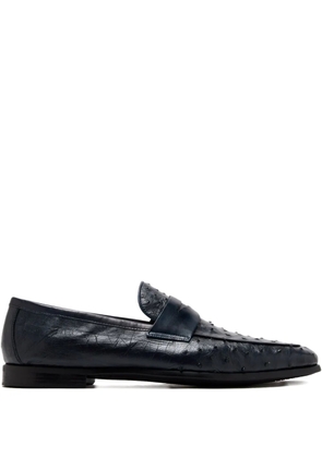Magnanni leather penny loafers - Blue