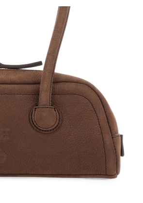 Marge Sherwood mini nubuck leather shoulder bag - Brown
