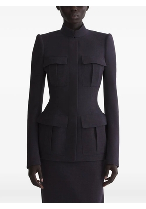 Mugler pocket fitted jacket - Purple
