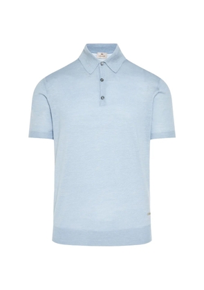 Enrico Mandelli short-sleeve polo shirt - Blue