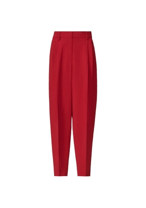 Fabiana Filippi pleated pressed-crease trousers - Red