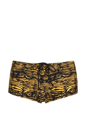 TROPIC OF C Santorini banana-print bikini shorts - Yellow