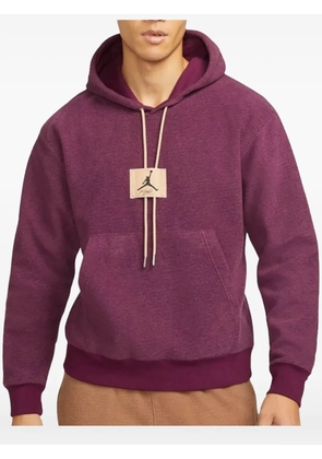 Jordan logo-patch hoodie - Purple