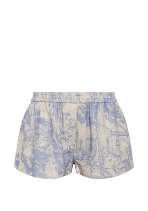Off-White printed elasticated-waist shorts - Neutrals