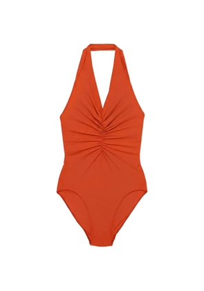 Rick Owens Radiance Bather ruched swimsuit - Orange