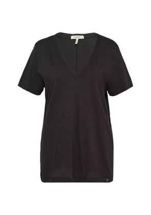 rag & bone slub-texture V-neck T-shirt - Black