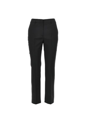 Weekend Max Mara straight-leg virgin wool trousers - Black