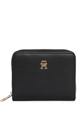 Tommy Hilfiger logo-plaque zip-around wallet - Black