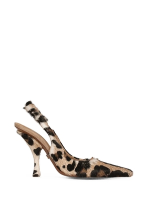 Dolce & Gabbana leo kid-leather slingbacks - Neutrals