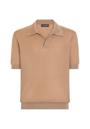 Dolce & Gabbana cashmere polo shirt - Neutrals
