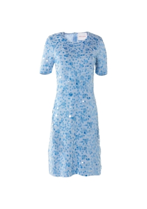Carolina Herrera paillette-embellished mini dress - Blue