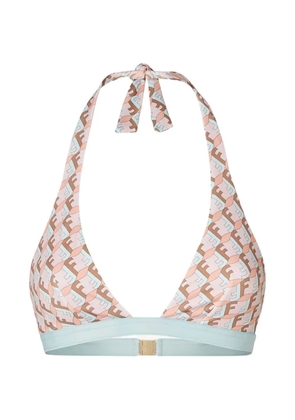 FENDI FF Waves triangle bikini top - Pink