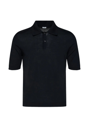 Jil Sander short-sleeve knitted polo shirt - Black
