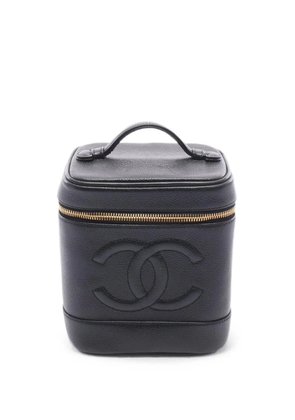 CHANEL Pre-Owned 2000-2002 Coco Mark vanity bag - Black