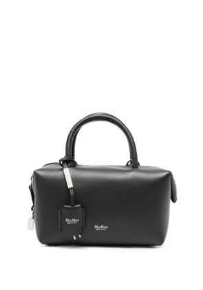 Max Mara Holdalls logo-print leather mini bag - Grey