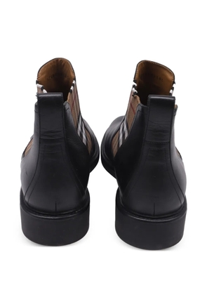 Burberry Pre-Owned Allostock Check Chelsea boots - Black