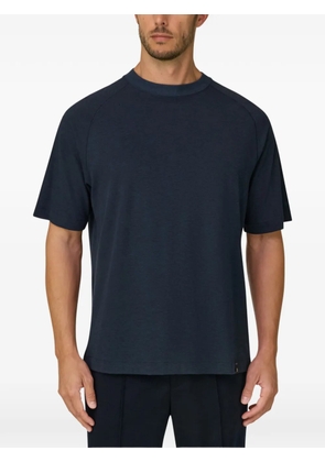 Boggi Milano T-Shirt in piqué cotton blend mélange B Tech - Blue