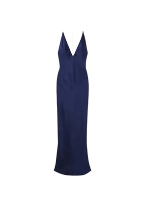 Michael Lo Sordo Anna crystal-embellished maxi dress - Blue