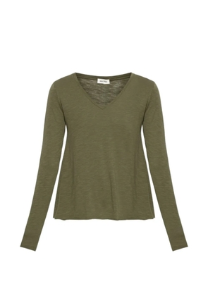 American Vintage Jacksonville V-neck long-sleeve T-shirt - Green