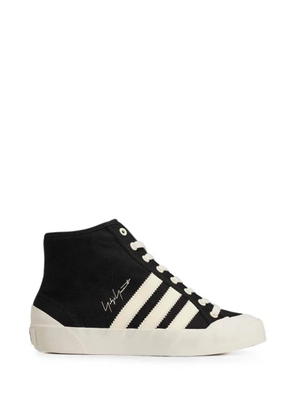 Y-3 high-top canvas sneakers - Black