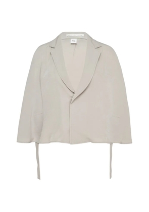Y's tailored cape - Neutrals
