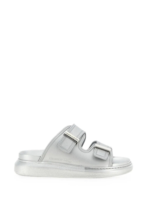 Alexander McQueen Hybrid double-band sandals - Metallic