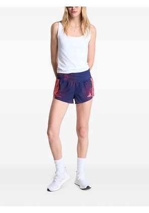 adidas Adizero Labrum floral-print shorts - Blue