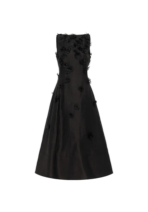 Leo Lin Cleo petal-embellished midi dress - Black