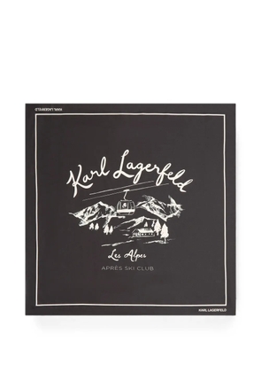 Karl Lagerfeld K/Essential Apres Ski scarf - Black