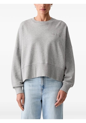 Marc O'Polo embroidered-logo dropped-shoulder sweatshirt - Grey