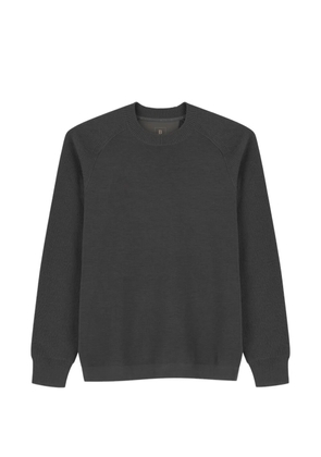 Boggi Milano crew neck jumper in merino wool blend WOOLTECH - Grey