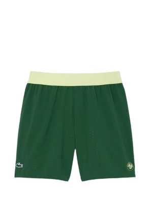 Lacoste x Roland Garros perforated shorts - Green