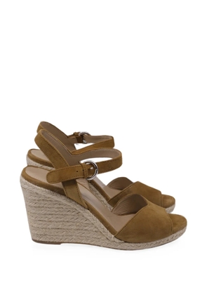 Prada Pre-Owned 2010s wedge espadrille sandals - Brown