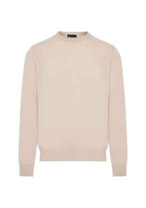 Colombo crew-neck ribbed-trim sweater - Neutrals