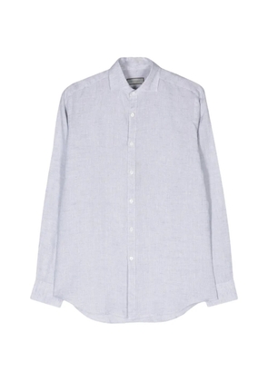 Canali spread-collar long-sleeve shirt - Blue
