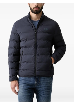 GUESS USA padded logo-print jacket - Blue