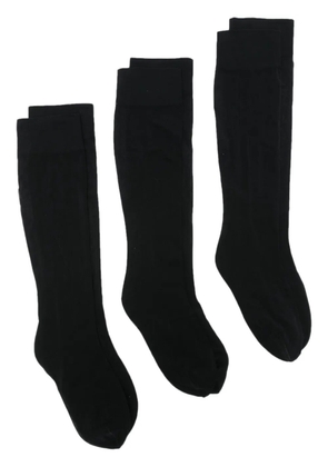 Wolford satin knee-high socks (pack of six) - Black