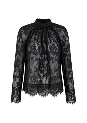 Sea Hilda lace-trim blouse - Black