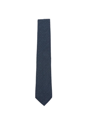 Canali micro-pattern silk tie - Blue