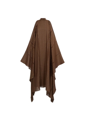 Taller Marmo Agadez striped kaftan dress - Brown