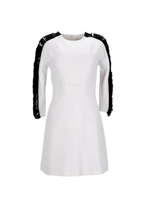 SANDRO fringe side-sleeve dress - White