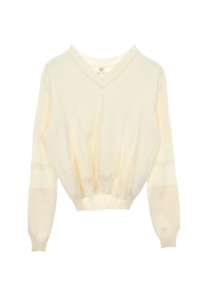 Hermès Pre-Owned 2010s V-neck sweater - Neutrals